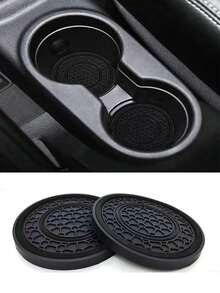 2pcs Universal Car Cup Holder Pads - 2.75 Inch PVC Silicone Double Honeycomb Center Console Cup Holder, Anti-Slip, Shock-Absorbing, Dust-Proof, Soft, Easy To Clean - Fits Most Car Models - Keep Your Car Interior Clean And Protected - A - View 17