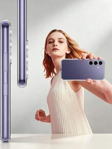 Clear Case Compatibility With Galaxy Phone,Camera Lens Full Protection,Transparent Anti-Scratch Non-Yellowing Ultra Slim Fit Shockproof Drop Protection Phone Cover - Clear - View 7