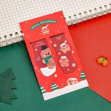 Winter Cartoon Snowman Magnetic Book Clip Christmas Reading Stationery Gift - A - View 3