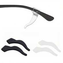 28 Pairs Of Soft Anti-Slip Eyeglass Straps With Ear Hook Design, Transparent Temples, Anti-Drop Eyewear Retainers, Durable And Flexible Fastening Accessories, Made Of Flexible Material, Mixed Black And White/Random Colors - View 11