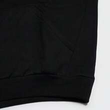 Adidas Sweatshirt Pullover Fleece Pria, Sweatshirt Olahraga Basket dan Latihan Longgar JC6804, Musim Gugur/Dingin - Hitam - View 5