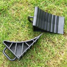 4Pcs Heavy Duty Solid Rubber Wheel Chocks Tire Stoppers For Truck RV Trailer Car - 4Pcs - View 4