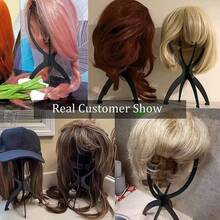 Black Foldable Wig Stand, Portable Women's Wig Holder, Convenient For Styling And Travel, 13.8 Inch Wig Display Head, Can Hold Multiple Wigs - View 6