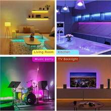 Fita Led 5 Metros Rgb 2835 + Controle Remoto E Fonte Tensão de operação - 1 unidade - Visão 7