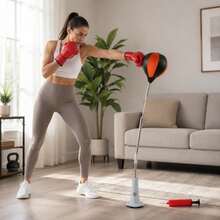 Trintion Home Gym Boxing Training Ball With Flexible Adjustment, Effective Equipment For Building Speed, Agility And Reflexes For Starters And Advanced Fighters - Red - View 2