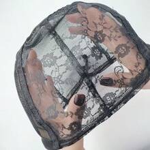 Elastic Stretch Wig Net Cap Black 8pcs Set, Wig Net Cap Hair Bag Net, Elastic Wig, Halloween - View 6