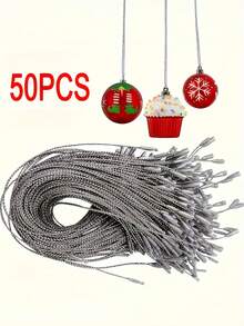 50pcs - Versatile Christmas Decoration Hanging Ropes, Durable And Reusable, Suitable For Decorating Trees, Windows, And Walls, Perfect For Holiday Gifts And Crafts - Multicolor - View 7