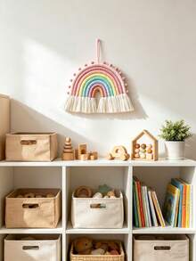1pc Rainbow Pendant Wall Decoration Item, For Room Decoration, Baby Room Decoration, Baby Products, Newborn Necessities - Multicolor - View 6