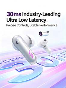 VR P10 Wireless Gaming Headset, Low Latency Bluetooth Earbuds, 2.4GHz + Bluetooth Dual-Mode Connection, Compatible With Switch/PS5/PS4/PC/VR, 30ms Ultra-Low Latency, Long Battery Life, White Gaming Headset - View 8