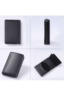 HYQ2092Carteira RFID De Fibra De Carbono-Porta-Cartões Com Proteção Antirroubo - Peça única - Visão 7