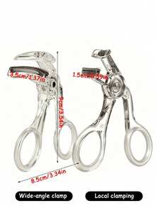 2pcs New Large Angle Frameless Women's Partial Eyelash Curler, With Comb Design, Can Curl And Long-Lasting Shape Eyelashes, Easy To Operate (1pc), Best Seller - Multicolor - View 6