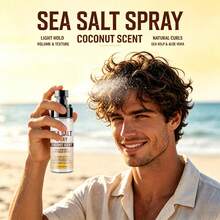 SUMIFANG Coconut & Sea Salt Styling Spray With Aloe Vera And Red Algae Extract, Lightweight Hold Matte Finish, Create Effortless Beachy Waves, Enhance Hair Texture, Lift Flat Roots, Nourish Hair, 80ml - Unscented - View 3