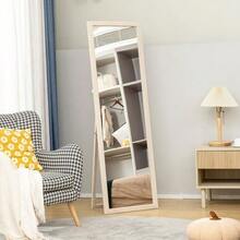 160 X 50 Cm Full-Length Mirror, Versatile, Rectangular Framed Design, White - White - View 7