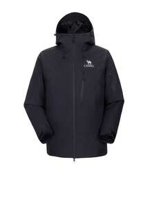 CAMEL CROWN Jaket Musim Dingin Wanita 3-in-1 Tahan Air dengan Jaket Dalam Bulu Angsa, Mantel Luar Ruangan Berkerudung Tahan Angin untuk Mendaki Gunung, Ski, Berkemah, Perjalanan, dan Cuaca Dingin - Hantu Hitam - View 2