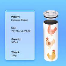 1, 20oz Straight Cup, With A Lid And Straw Included.Durable And Suitable Car Cup Holders, It Is Best, Teachers' Day, Valentine's Day And Birthdays, Car Drink Holder, Travel Cup, Straight Tumbler, Modern Drinkware - Style Insulated Vacuum Cup - View 10