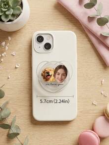 1pc Custom Photo And Text Phone Grip,Personalized Phone Stand Gift For Mom, Dad,Custom Phone Accessory - Multicolor - View 6