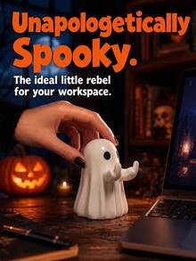 Halloween Ghost Figurine - Spooky Cute Ghost Statue, Suitable For Home, Desk, Party Decoration | Fun Ghost Halloween Indoor Decor - Multicolor - View 6