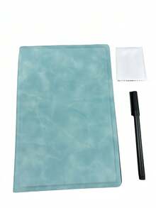 1 Set A5 Erasable Whiteboard Notebook, Full Leather Cover Portable Reusable Writing Memo Board, Suitable For Office And Study - Whiteboard - View 12