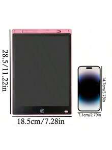 1pc 12-Inch Colorful LCD Writing Tablet, Doodle Drawing Board, Home Message Board, Multi-Functional Office Stationery - Multicolor - View 3