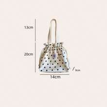 Polka Dot Drawstring Bag, Large Capacity Handheld Portable Pouch, Cosmetic Storage Bag, Travel Makeup Organizer - Multicolor - View 11