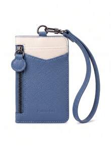 Pomelo Best Slim PU Leather Card Holder 2 Card Slots ID Window Detachable Wristlet Strap Mini Card Wallet,Card Sleeves - Multicolor - View 10