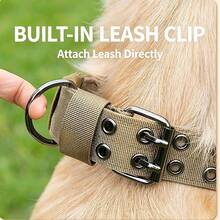 Tactical Dog Collar, Heavy Duty Nylon Dog Collar With Quick Release Buckle And Control Handle, Adjustable Pet Collar For Medium To Large Dog Training, Walking, Outdoor - Multicolor - View 4