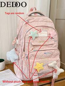 Dedoo Large Capacity School Bookbag, College University Campus Backpack,Multi‑Pocket Buckle, Sweet Aesthetic Backpack For Teen Girls Back To School - Multicolor - View 4