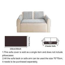 SANMOSPIN 1PC Solid Color Plush Sofa Cover - Modern Non-Slip Warm Sofa Protector, Same Color Edged Sofa Cushion, Suitable For 1-4 Seater Sofas - Machine Washable Polyester Home Decor - Light Grey - View 13