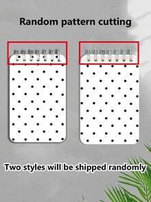 New Polka Dot Pattern Mini Loose-Leaf Notebook - Portable Pocket Size, Suitable For Writing, Memo, Diary, Study And Office, Thoughtful Gift For Teachers On Teacher's Day, Also Great Gift For Graduation, Birthday, Back To School Essential, Back To School Season, Back To School Must-Have, Christmas Gift (Mini Size) - Multicolor - View 7