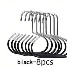 10pcs/6pcs/3pcs/1pc Multi-Function Non-Slip Metal Round Hooks, Suitable For Hats, Underwear, Ties, Scarves, Belts, Applicable For Home, Dorm, Hotel, Bathroom, Bedroom, Wardrobe, Closet Storage Rack - Multicolor - View 22