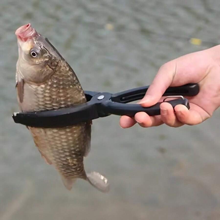 1件裝魚類控制鉗,耐用防滑手柄魚夾,釣魚鉗控制鉗,抓握牢固-釣魚愛好者與釣魚迷必備工具,釣魚工具,非電動,無需電力,便攜式戶外工具 - 控魚夾 - 查看 1