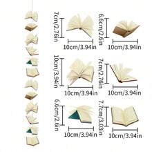 Ornamen Dekoratif Berbentuk Buku Berwarna Putih, Cocok Untuk Dekorasi Kamar Tidur, Dekorasi Ruangan, Dekorasi Pesta Ulang Tahun, Dekorasi Kelas, Kafe, Ruang Belajar, dan Properti Fotografi - Beraneka warna - View 8