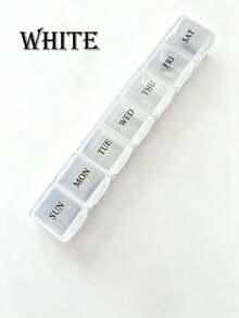 2/1pc Portable Long Pill Box, Travel Vitamin Box, Pill Storage Box, Large Capacity 7-Day Pill Organizer, Candy Bag Holder, Candy Bag Stand, Thanksgiving, Easter, Back To School - View 13