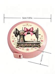 Retractable Soft Measuring Tape, Mini Portable Soft Ruler, Double-Sided Centimeter/Inch Dual Scale, 150cm/60in Length, Printed With Bow And Sewing Machine Pattern, Flexible Soft Tape Suitable For Sewing, Cutting, DIY Crafts, 3D Measurement, Height Measurement, Fitness Studio And Clothing Industry, Home Body Measuring Tape For Tailoring, Sewing, Office, Home Learning, Perfect Gift For Craft Enthusiasts - Multicolor - View 11