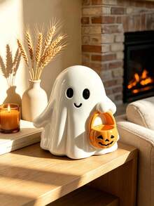 Halloween Ghost Figurine - Spooky Cute Ghost Statue, Suitable For Home, Desk, Party Decoration | Fun Ghost Halloween Indoor Decor - Multicolor - View 1