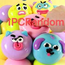 1pc DIY Face Soft Toy, Curious Dog Face Design, Soft Material, Perfect For Stress Relief And Entertainment, Ideal For Holidays, Birthday Gifts, Halloween, Thanksgiving, Christmas, Labor Day, Back To School, Party Gifts, Squishy, Crunchy Squish, Crunchy Butter Squish, Squeeze, Slushy Ball, Squishy Stress Toy, Dumpling Squish, Toys For Adults Women, Army, School Supplies - Multicolor - View 9