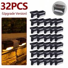 [Solar Fence Lights] 4/8/12/16pcs Solar Fence Lights Set, Outdoor Decorative Lights For Patio, Balcony, Stairs, Garden And Pool, Halloween And Christmas Holiday Atmosphere Lights - Multicolor - View 28