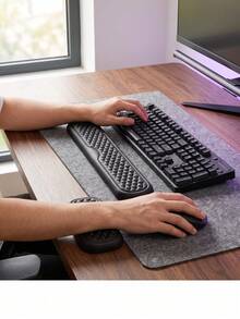 1pc Keyboard Mouse Wrist Rest, Ergonomic Computer Wrist Support Pad, Soft Memory Foam Arm Pad, Suitable For Office Desk, Palm Hand, Laptop Typing - A - View 7