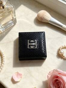 Givenchy Parfums Black 4G Logo Square Compact Makeup Mirror Portable Travel Hand Mirror - Black - View 5