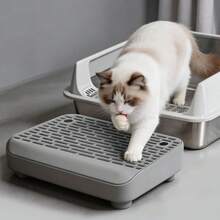 New Cat Litter Mat, Anti-Spill Anti-Tracking Double Layer Litter Pad, Filtering Odor-Proof Leak-Proof Cat Supplies - Multicolor - View 12