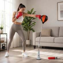 Versatile Boxing Agility Training Tool With Adjustable Structure, Enhances Reaction Speed And Athletic Performance For Home And Indoor Gym - Red - View 2