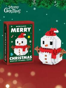 Christmas Mini Building Block Set, Santa Claus Snowman Reindeer Christmas Tree Building Model, DIY Assembly Educational Toy, Holiday Desktop Decor, Suitable For Children And Collectors As Holiday Gift - Multicolor - View 11