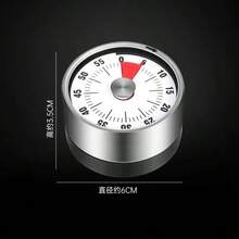 1 buah Timer Mekanik dengan Bagian Belakang Magnetik, Timer Dapur, Timer Masak, Jam Timer Bulat Stainless Steel, Timer Hitung Mundur 60 Menit, Tidak Membutuhkan Baterai, Alat Pengingat Timer Dapur, Cocok untuk Dapur, Memasak, Gym, Ruang Kelas, Kantor - MultiWarna - View 12