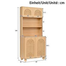 Sideboard Natural Made Of Wood For Dining Room And Living Room - Natural - 查看 4