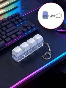 Random Color 4 Keys 1pc Fun Keychains - Random Color 4 Keys 1pc - View 6