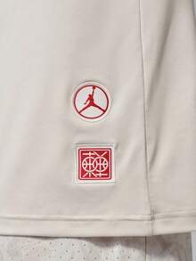 Jordan Kaos Rajut Lengan Pendek Tanpa Kerah Pria AS DF SPT ESS SS TOP DD TIQ7267-104 - Krem - View 5