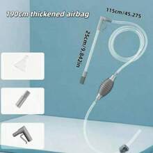 1pc Fish Tank Water Changer Automatic Siphon Tube Small Tank Water Pump Water Change Cleaning Waste Suction Sand Washer Fish Tank Dedicated Home Essential Housewarming Gift - Straight Head - View 13