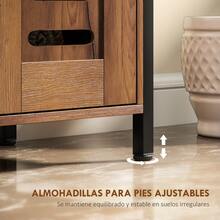 Over-The-Toilet Storage Cabinet, Adjustable Shelves, Melamine, 60 X 30 X 60 Cm, For Bathroom And Toilet, Rustic Brown - Multicolor - View 7