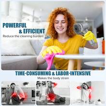 Rechargeable Electric Cordless Cleaning Brush Spin Scrubber Turbo Scrub Cleaner - Handheld Scrubber - View 2