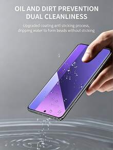LissKas 4Pcs HD Hydrogel Flexible Soft Film Full Coverage Scratch Resistant Compatible With Oppo Reno/ Explosion-Proof Mobile Phone Screen Protector, Non Glass, Supports Fingerprint Recognition - Clear - View 5